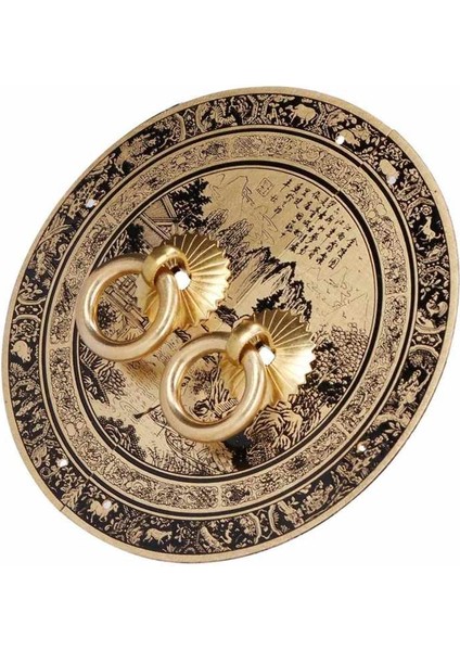 Boba 11 cm Özgünlük Desen Çekmece Kolu Çin Antika Mobilya Pirinç Ev Için (Yurt Dışından) indirimleri