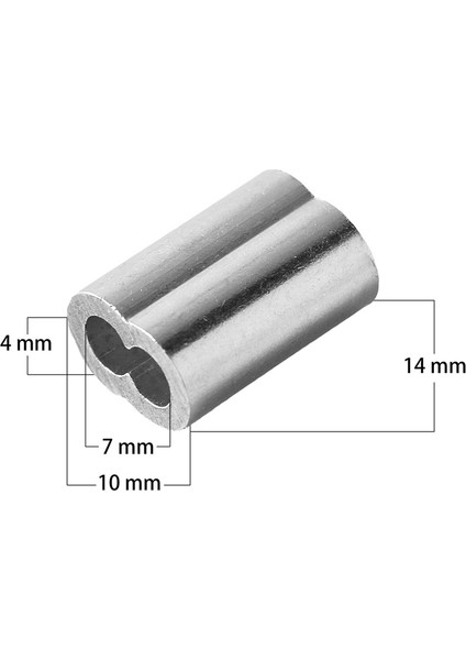 Jdxhlau 1/8 Inç 100 Adet Alüminyum Sıkma Döngü Kolu Tel Halat, Kablo Yüksük (Yurt Dışından) modelleri