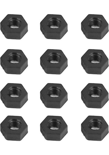 100 Adet M3 Dişli Ekleme Kilit Sabitleme Vidası Naylon Somunlar Altıgen Siyah (Yurt Dışından) modelleri