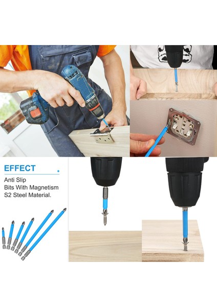 14 Adet Manyetik Kaymaz Tornavida Uçları Seti Darbeli Sürücü Bit Seti 1/4 Inç Hex Shank Çapraz Matkap Ucu Seti (Yurt Dışından) fırsatları