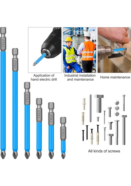 14 Adet Manyetik Kaymaz Tornavida Uçları Seti Darbeli Sürücü Bit Seti 1/4 Inç Hex Shank Çapraz Matkap Ucu Seti (Yurt Dışından) indirimleri