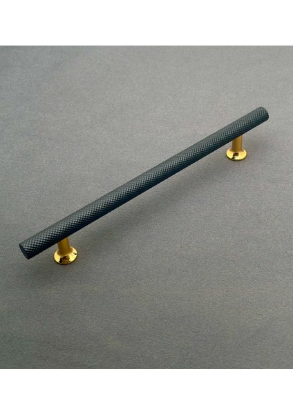 Mobilya Dolap Kulpu Mutfak Çekmece Kulpu Çizgili Dal Siyah Gold 96 mm ( 9,6 cm ) 5 Adet indirimleri