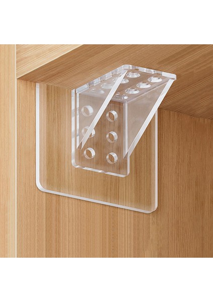 Adet Yapışkanlı Raf Desteği Mandal Mutfak Yatak Odası Dolap Dolap Raf Destek Klipleri Duvar Askı Etiket Braketi Tutucu (Yurt Dışından)