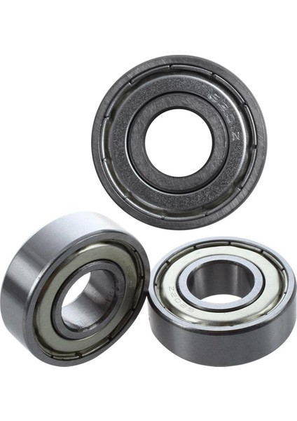Adet Çift Metal Kalkan Çifti Sabit Bilyalı Radyal Rulman 6202Z 15 x 35 x 11MM ve 6201Z 12 x 32 x 10 mm (Yurt Dışından)