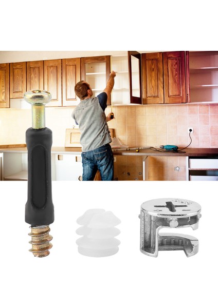 Mobilya Bağlantı Elemanı Saplaması Gümüş Kalınlaştırılmış Ağır Hizmet Konektörü Kam Kilidi Bağlantı Vidası (Yurt Dışından) fiyatları