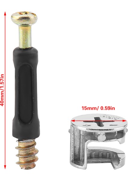 Mobilya Bağlantı Elemanı Saplaması Gümüş Kalınlaştırılmış Ağır Hizmet Konektörü Kam Kilidi Bağlantı Vidası (Yurt Dışından) fırsatları