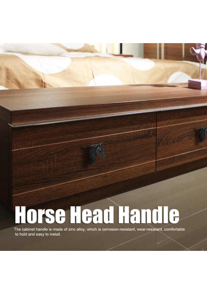 Mobilya Aksesuarları 2 Takım Modern Şık Dolap Kolları At Kafası Çekme Mutfak Dolap Çekmece Kapı Topuzu (Yurt Dışından) modelleri