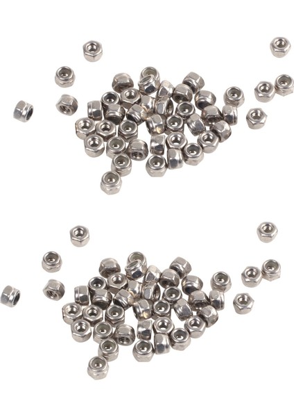 100 Adet M2 Çinko Kaplama Kendinden Kilitli Naylon Ekleme Altıgen Kilit Somunları (Yurt Dışından) fiyatları