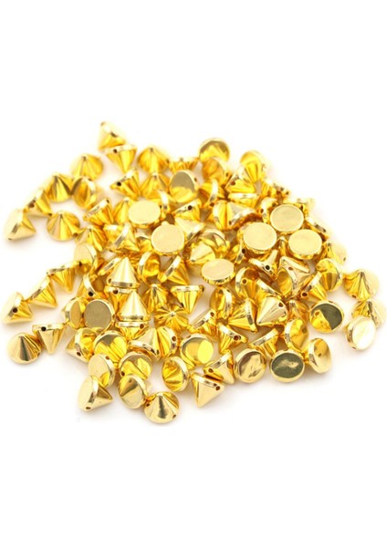 100 Adet 10MM Damızlık Yuvarlak Başak Perçin Zanaat Çanta Deri Diy Zanaat Aksesuarları Eatop (Yurt Dışından)