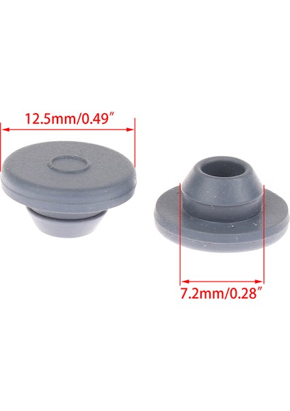 Guangdong Spirit 13MM Cam Şişeler Eatop Için 100 Adet Kauçuk Tıpa Kendinden Sızdırmazlık Enjeksiyon Bağlantı Noktaları (Yurt Dışından)