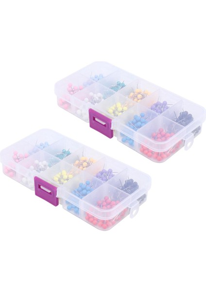 Harita Raptiyeleri Çelik Uçlu Plastik Başlıklı, 4mm, 500 Adet (Yurt Dışından)