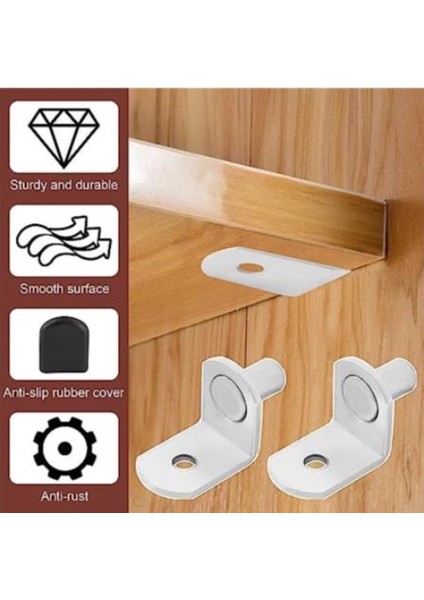 Adet L Şekilli Metal Demir Raf Destek Tutucu/dolap Sabitleme Pimi Ev Mobilya Braketi (Yurt Dışından) indirimleri
