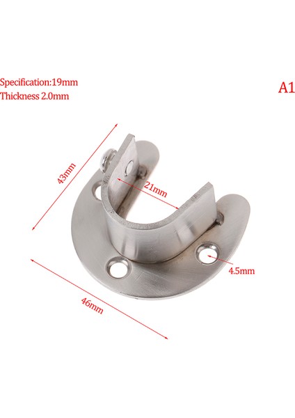 19/22/25/32MM Dolap Braketi Paslanmaz Çelik Çubuk Soket Flanş Çubuk Tutucu Karşılaşma (Yurt Dışından) fiyatları