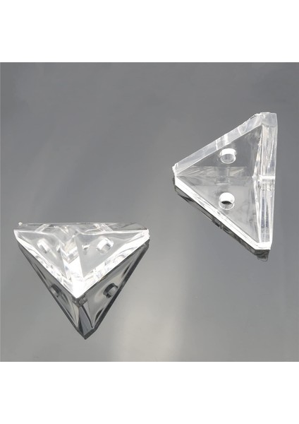 Yarı Şeffaf Vidalar ile 12 Adet Akrilik Köşe Braketleri Şeffaf 3 Delikli Sağ Açı Bağlantı Braketi Braketleri (Yurt Dışından) indirimleri