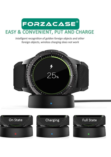 Samsung Gear S2/ S3 / S4 ile Uyumlu USB Manyetik Şarj Kablosu 1 Metre - FC017 modelleri