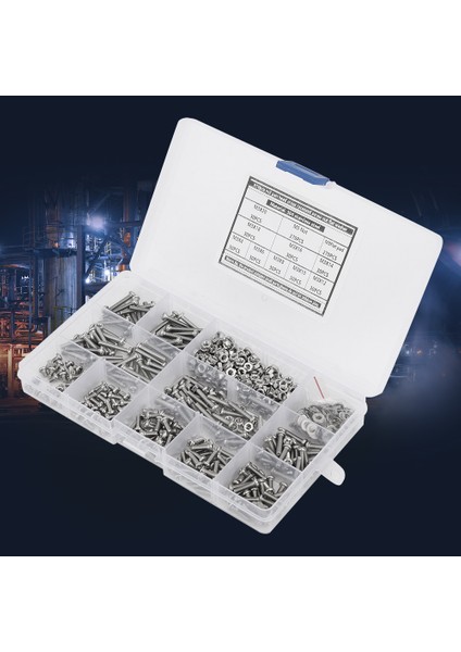 Yuvarlak Başlı Vida Somunu 810 Adet 304 Paslanmaz Çelik M3 Conta Çeşitleri Seti Kiti (Yurt Dışından) modelleri