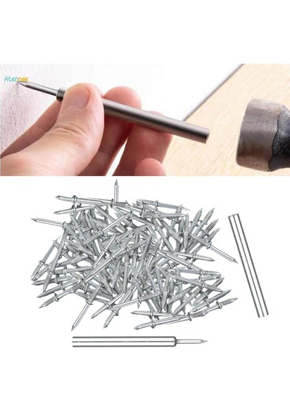 300 Adet Çift Kafa Süpürgelik Ipliği Çivisi Süpürgelik Kanepe Dikişsiz Çivi (Yurt Dışından) modelleri