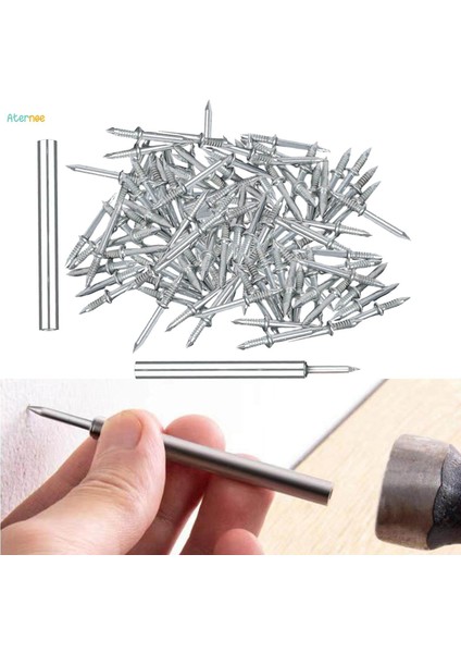 300 Adet Çift Kafa Süpürgelik Ipliği Çivisi Süpürgelik Kanepe Dikişsiz Çivi (Yurt Dışından) fırsatları