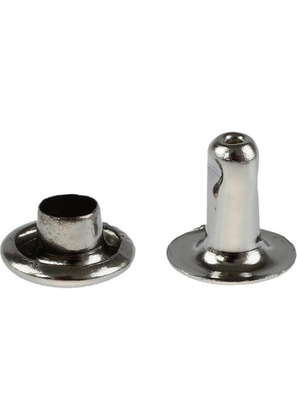 100 Takım 6mm Yuvarlak Demir Perçinler Perçinleme, Dekorasyon, Sıkma Vb. Için Hızlı Çiviler - Gümüş (Yurt Dışından)