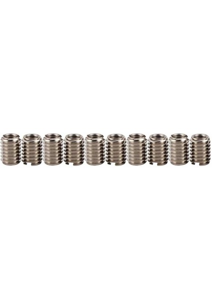 10 Adet Paslanmaz Çelik Konu Ekler Azaltıcı Somun Dişi M4X0.7 Erkek M6X1.0 8mm Uzunluk ile (Yurt Dışından)