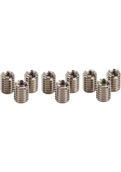 10 Adet Paslanmaz Çelik Konu Ekler Azaltıcı Somun Dişi M4X0.7 Erkek M6X1.0 8mm Uzunluk ile (Yurt Dışından)