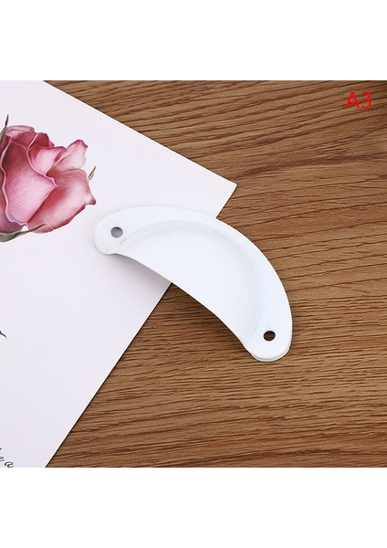 Adet Mutfak Dolabı Kabuk Şekli Kolları Antika Mobilya Dolap Kulpu Eski Çekmece Kolları Çeker 81MM * 35MM (Yurt Dışından) modelleri