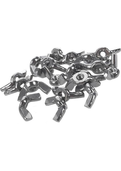 A2/70 (304) Paslanmaz Çelik Kanatlı Somunlar Kelebek Somunlar Gümüş, M3*0.5mm 20 Adet (Yurt Dışından)