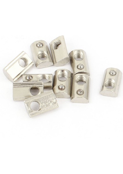 Flyeer 10 Adet 20 Serisi M5 Sürgülü Bilyalı Yaylı T Yuvası Somun 13.6mmx8.5mmx4.3mm (Yurt Dışından) modelleri