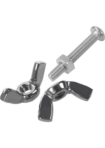 250 Adet Aksesuar: 20 Adet Kanatlı Somun Kelebek Somun Gümüş, M3X0.5MM & 230 Adet M3 Hex Hex Sürücü Düğme Başlığı Soket Kapak Cıvataları Vidalar Somunlar Çeşitler Kiti (Yurt Dışından)