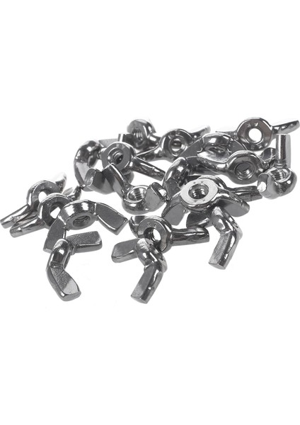 250 Adet Aksesuar: 20 Adet Kanatlı Somun Kelebek Somun Gümüş, M3X0.5MM & 230 Adet M3 Hex Hex Sürücü Düğme Başlığı Soket Kapak Cıvataları Vidalar Somunlar Çeşitler Kiti (Yurt Dışından)