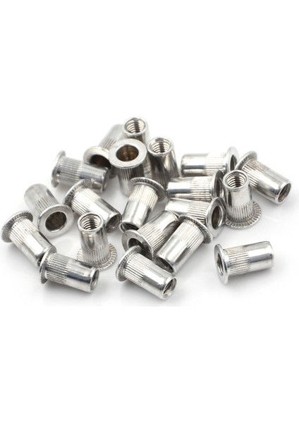 20 Adet Alüminyum Alaşımlı Düz Kafa Dişli Perçin Ekleme Nutsert Cap Perçin Somunu Eatop (Yurt Dışından) fiyatları