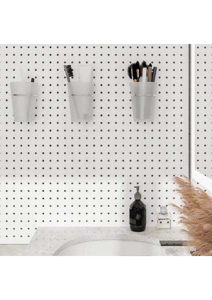 Takım Halkalı Pegboard Kovaları Stil Pegboard Kancaları Pegboard Bardak Pegboard Bardak Tutucu Aksesuarları Şeffaf (Yurt Dışından) fiyatları
