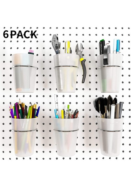 Takım Halkalı Pegboard Kovaları Stil Pegboard Kancaları Pegboard Bardak Pegboard Bardak Tutucu Aksesuarları Şeffaf (Yurt Dışından) indirimleri