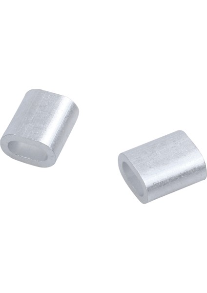 Flyeer 2mm Alüminyum Çift Delikli Tel Halat Kelepçe Klip Kol 80 Adet (Yurt Dışından) modelleri