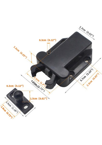 4/6 Kapıyı Açmak Için Itin Mutfak Dolabı Dokunmatik Mandalı Serbest Bırakma Çekmece Dolabı (Yurt Dışından)