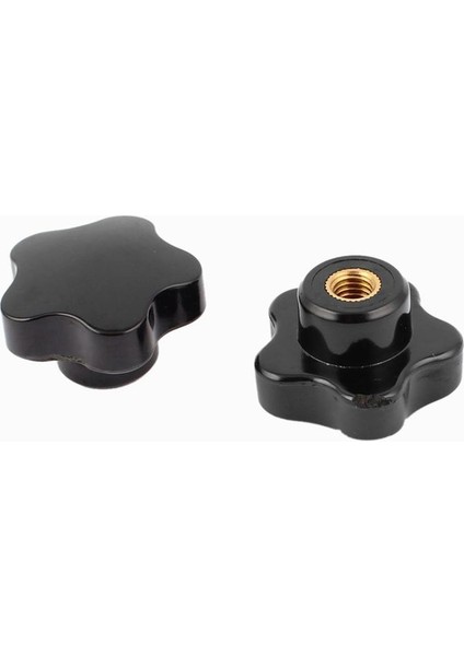Siyah Altın Plastik M8 8mm Konu Yıldız Şekli Kafa Anahtarı Düğme Somunları 2 Adet (Yurt Dışından) fiyatları