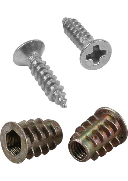 Nanlıy-20 Parça M6X 15MM Altıgen Soket Vida Konu Ekleme Somunu 100X Paslanmaz Çelik Düz Kafa Phillips Vida 12X3MM (Yurt Dışından) modelleri