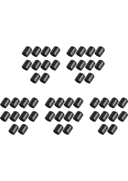 50 Adet Kauçuk Uç Kapakları 16MM Id Pvc Yuvarlak Boru Cıvata Kapatma Başlığı Vida Konu Koruyucuları Siyah (Yurt Dışından)