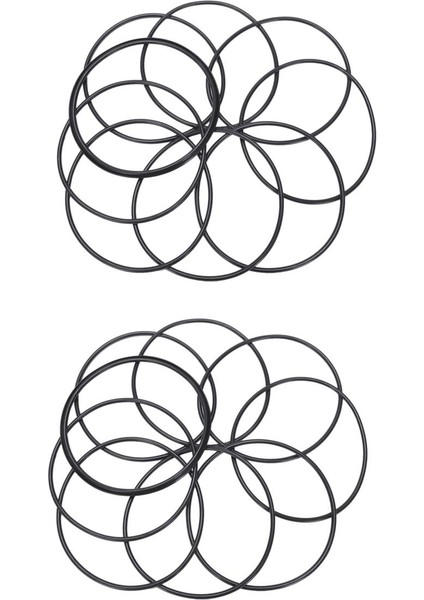20 Adet Metrik O Halkalar Siyah Nitril Kauçuk 100 mm Od 3 mm Kalınlık (Yurt Dışından)
