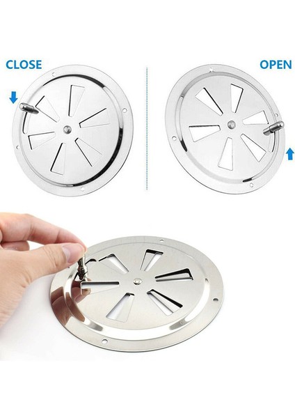 Inç Paslanmaz Çelik Yuvarlak Hava Panjuru Havalandırması ve Yan Düğme Açma Izgarası Kapağı (Yurt Dışından) modelleri