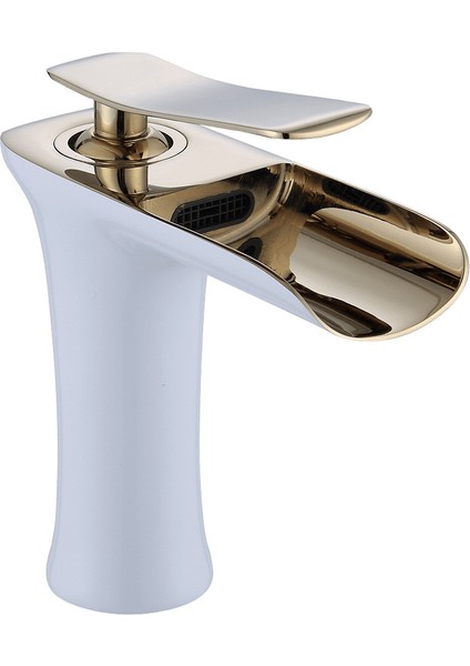 Şelale Lavabo Bataryası - Beyaz Gold
