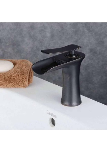 Şelale Lavabo Bataryası - Siyah