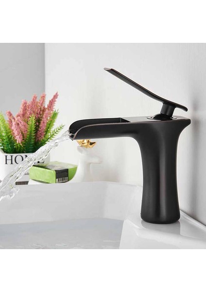 Şelale Lavabo Bataryası - Siyah