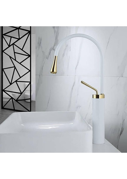 Milano Çanak Lavabo Eviye Bataryası - Beyaz Gold fiyatları