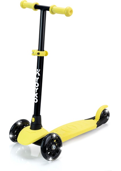 Elite 3 Tekerlekli Işıklı Scooter Sarı