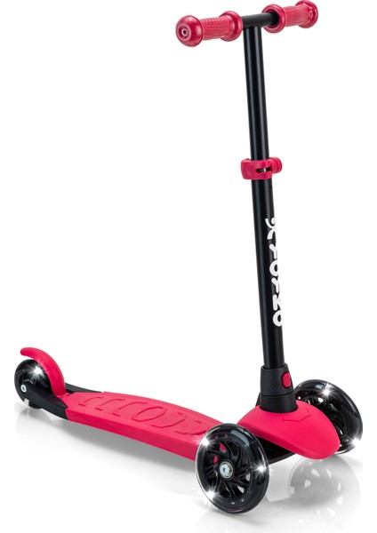 Elite 3 Tekerlekli Işıklı Scooter Fuşya