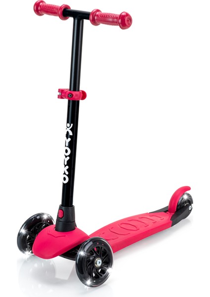 Elite 3 Tekerlekli Işıklı Scooter Fuşya fırsatları