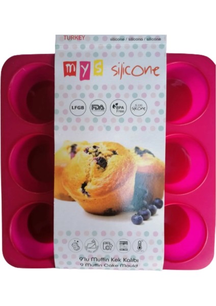 Medy Silikon Muffin Kek Kalıbı 9'lı