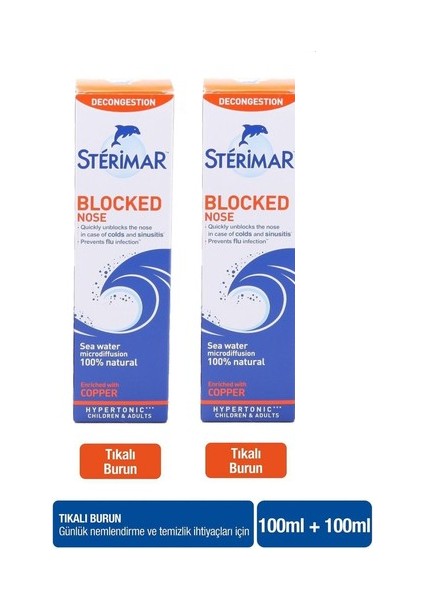 Sterimar Hipertonik 100 ml 2 Adet