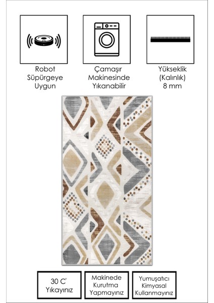 Dijital Baskı Makinede Yıkanabilir Kaymaz Taban Leke Tutmaz Mutfak Halısı Salon Halısı ve Yolluk fiyatları